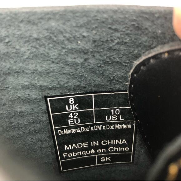 NEW Dr Martens Heaven Marc Jacobs Croco Platform Audrick Boots Women’s 10 Shoes - Picture 14 of 14